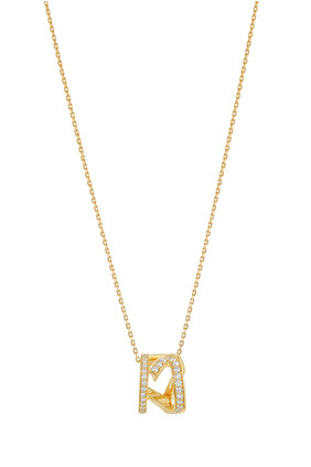Hobb/Love Diamond Pendant, 18k Gold & Diamonds